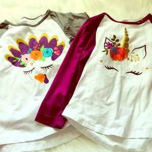 Girls boutique shirts for fall size 6